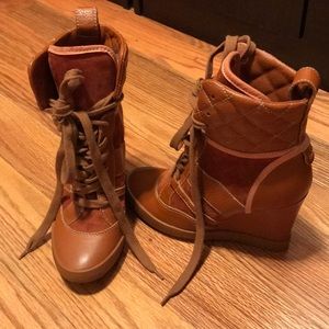 Chloe wedge sneakers